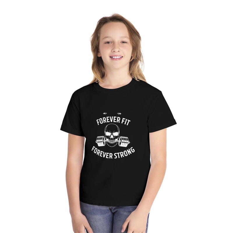 forever fit forever strong Youth Midweight Tee