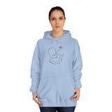 Bounded by pure love-Unisex College Hoodie