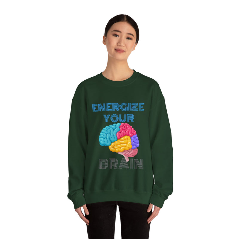 Energize your brain Unisex Heavy Blend™ Crewneck Sweatshirt