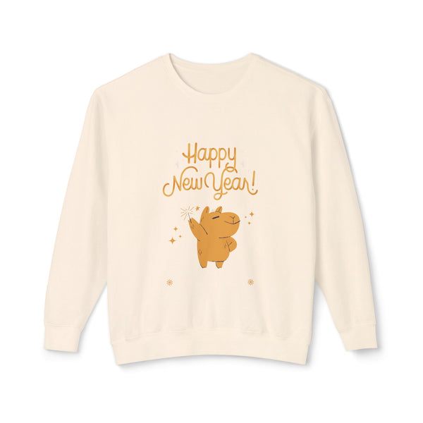 Happy New Year-Unisex Lightweight Crewneck Sweatshirt