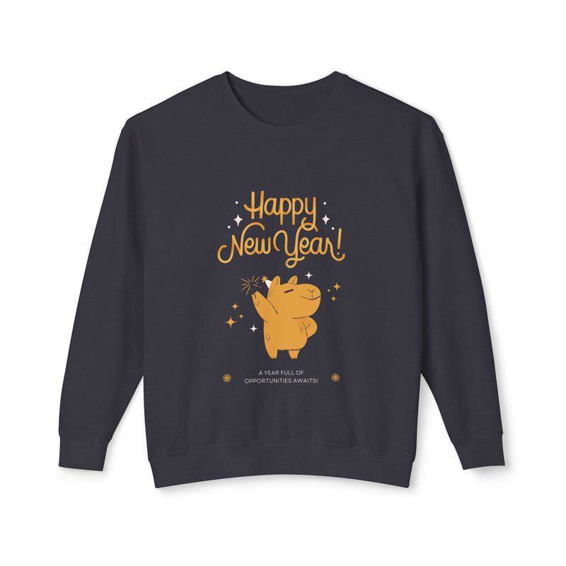 Happy New Year-Unisex Lightweight Crewneck Sweatshirt