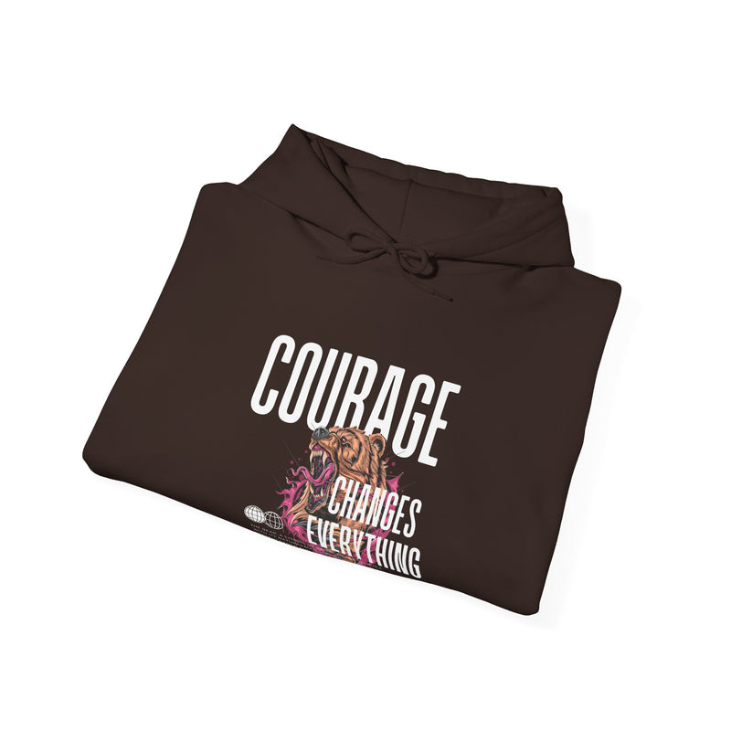 Courage changes everything Unisex Heavy Blend™ Hooded Sweatshirt