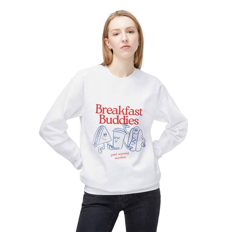 Breakfast Buddies-Unisex Midweight Softstyle Fleece Crewneck Sweatshirt