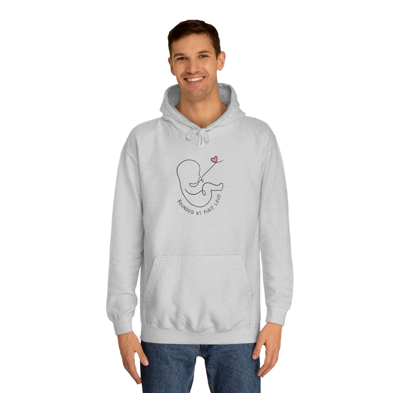 Bounded by pure love-Unisex College Hoodie