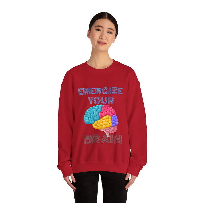 Energize your brain Unisex Heavy Blend™ Crewneck Sweatshirt