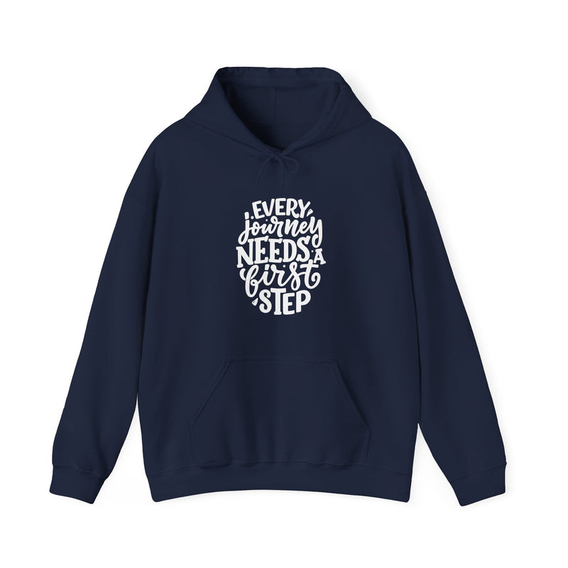 Every journey needs a first step-Unisex Heavy Blend™ Hooded Sweatshirt