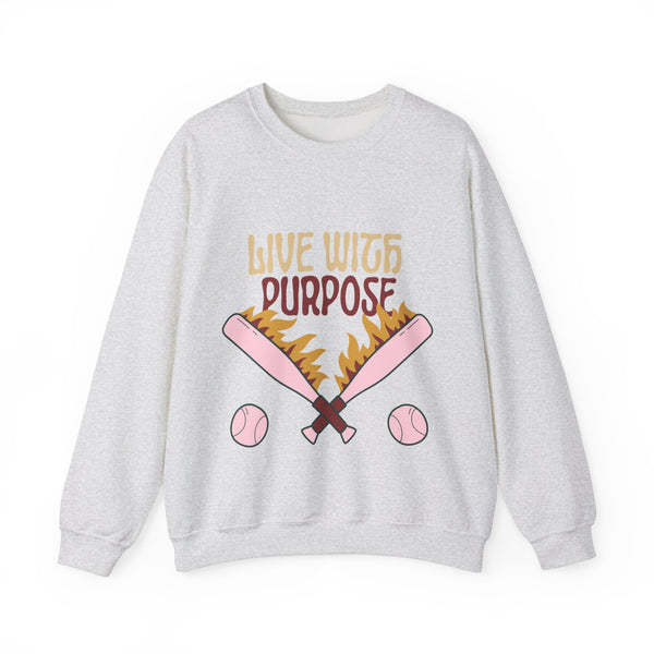 live with purpose-Unisex Heavy Blend™ Crewneck Sweatshirt