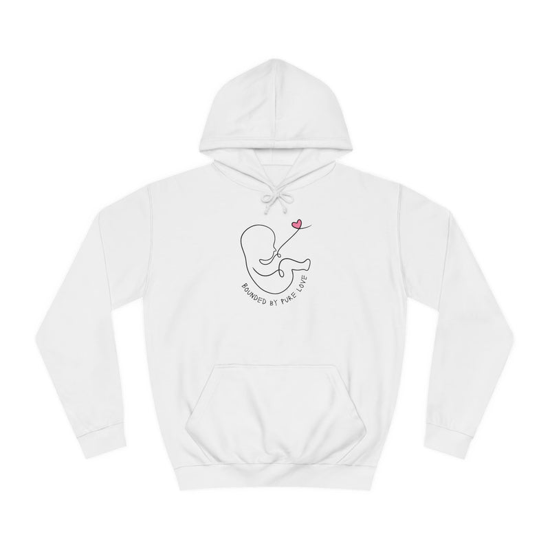 Bounded by pure love-Unisex College Hoodie