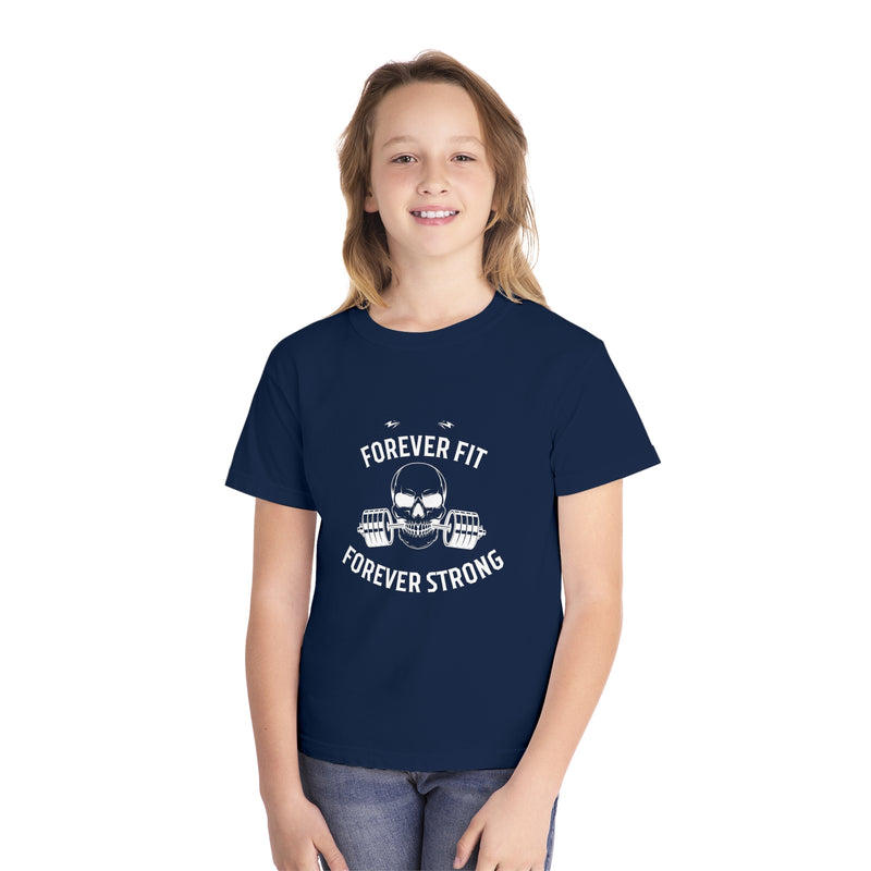 forever fit forever strong Youth Midweight Tee