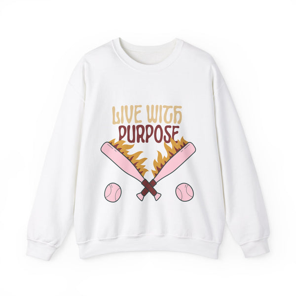 live with purpose-Unisex Heavy Blend™ Crewneck Sweatshirt