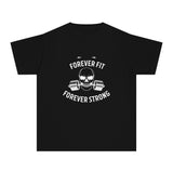 forever fit forever strong Youth Midweight Tee