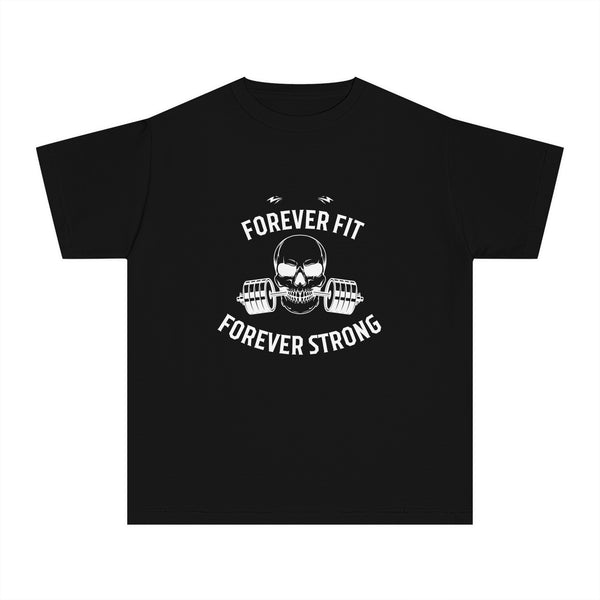 forever fit forever strong Youth Midweight Tee