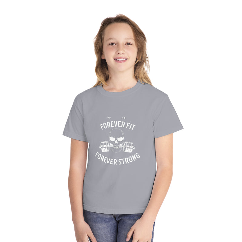 forever fit forever strong Youth Midweight Tee