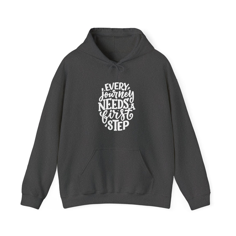 Every journey needs a first step-Unisex Heavy Blend™ Hooded Sweatshirt