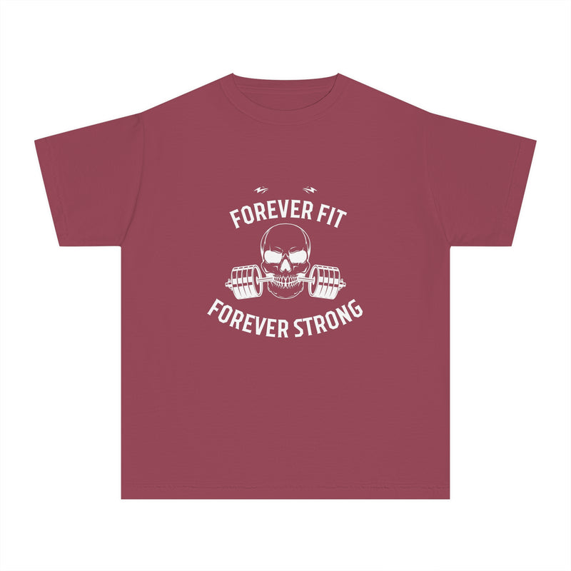 forever fit forever strong Youth Midweight Tee