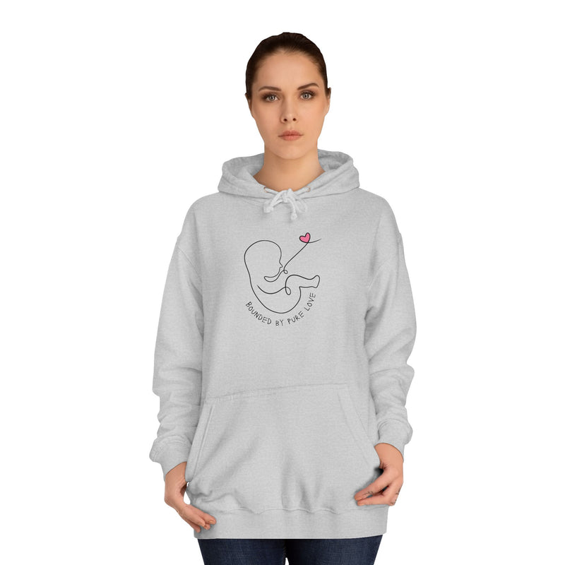 Bounded by pure love-Unisex College Hoodie