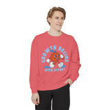 growth Begins from effort-Unisex Garment-Dyed Sweatshirt