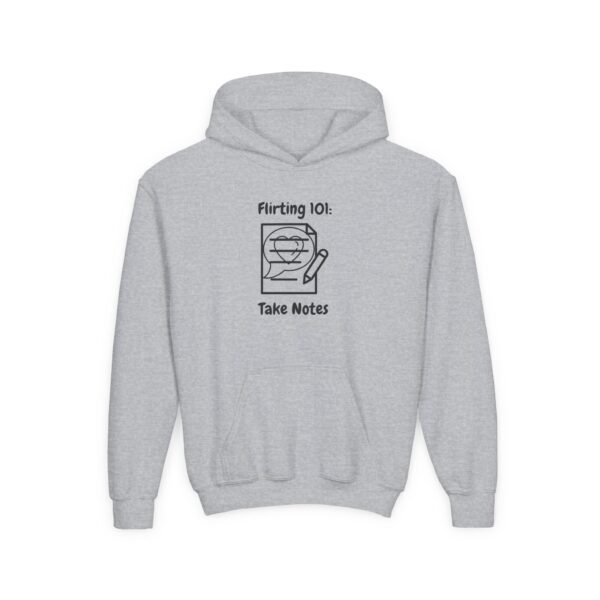 Flirting 101 Hoodie - Fun Youth Sweatshirt, Gift for Teens, Casual Wear, Cozy - Image 3