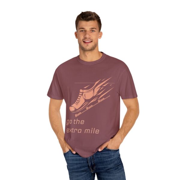 Go for a extra mile_Unisex Garment-Dyed T-shirt - Image 4