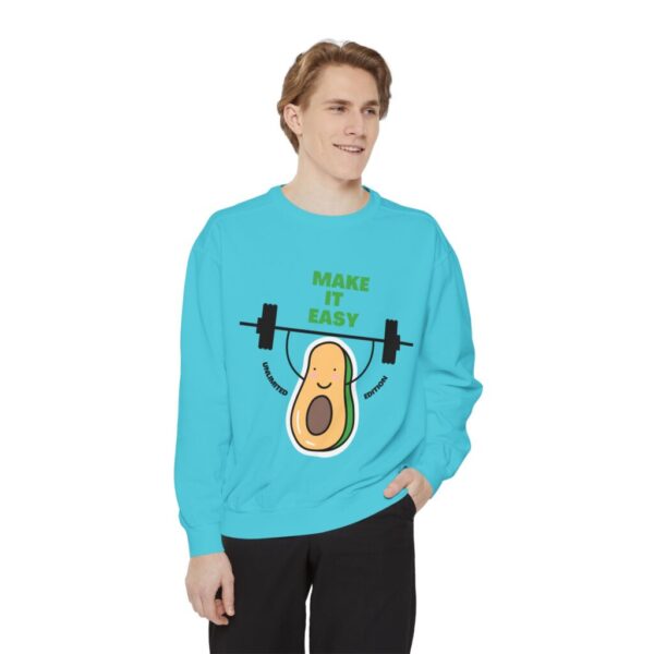 Avocado_Make it easy_Unisex Garment-Dyed Sweatshirt - Image 15