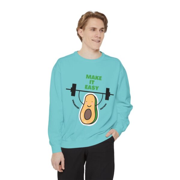 Avocado_Make it easy_Unisex Garment-Dyed Sweatshirt - Image 11