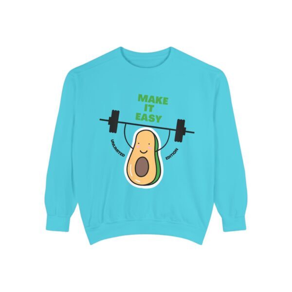 Avocado_Make it easy_Unisex Garment-Dyed Sweatshirt - Image 13