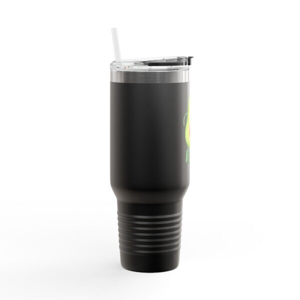 Avocado Lover's Insulated Travel Mug, 40oz, Funny Vegan Gift, Eco-Friendly Cup, - Image 5
