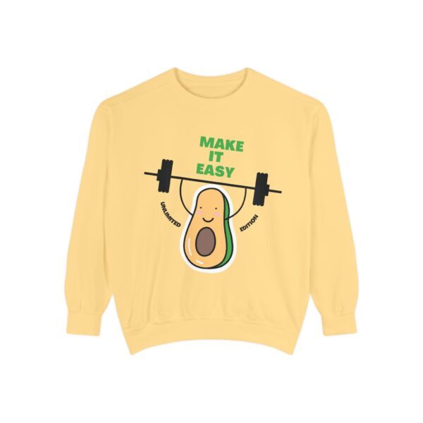 Avocado_Make it easy_Unisex Garment-Dyed Sweatshirt - Image 5