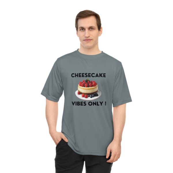 Cheesecake Vibes Only Unisex Performance T-shirt, Funny Tee, Dessert Lover Gift, - Image 8