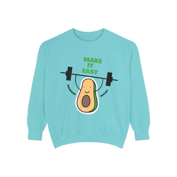 Avocado_Make it easy_Unisex Garment-Dyed Sweatshirt - Image 9