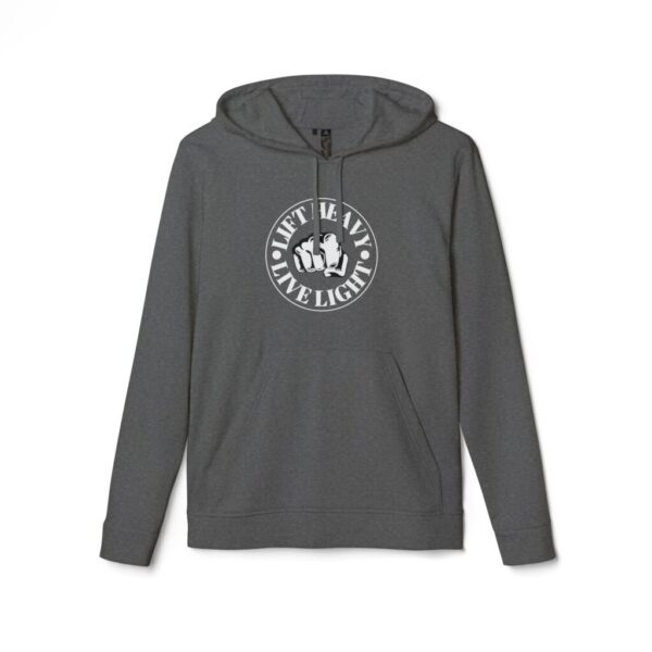 Lift heavy live light_adidas Unisex Fleece Hoodie