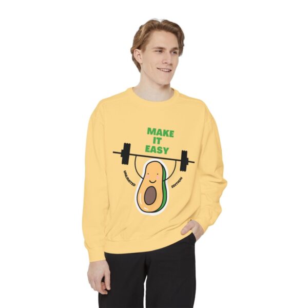 Avocado_Make it easy_Unisex Garment-Dyed Sweatshirt - Image 7