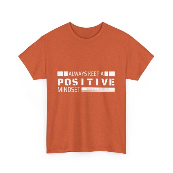 Always keep a positive mindset_Unisex Heavy Cotton Tee - Image 3
