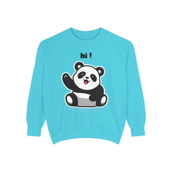 Cute Panda Sweatshirt, Unisex Garment-Dyed Pullover, Cozy Funny Sweatshirt, Gift - Image 13