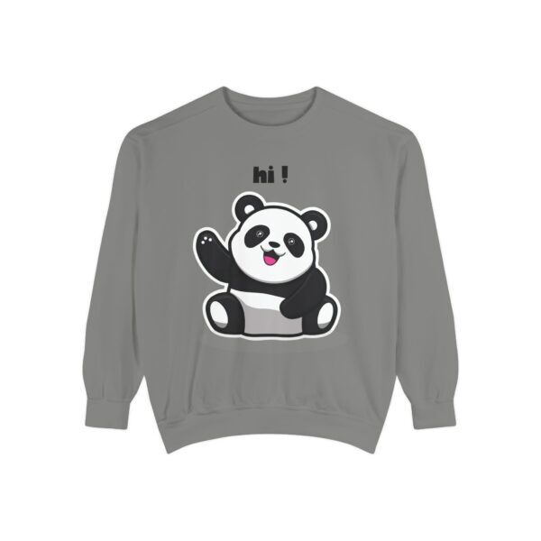 Cute Panda Sweatshirt, Unisex Garment-Dyed Pullover, Cozy Funny Sweatshirt, Gift - Image 9