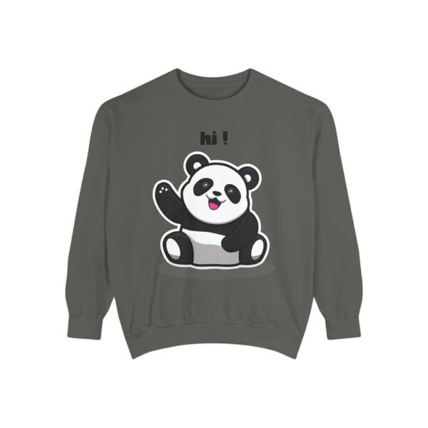 Cute Panda Sweatshirt, Unisex Garment-Dyed Pullover, Cozy Funny Sweatshirt, Gift - Image 5