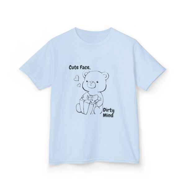 Cute Face, Dirty Mind Kids Tee - Playful, Fun, Gift for Kids, Birthday, Holiday,