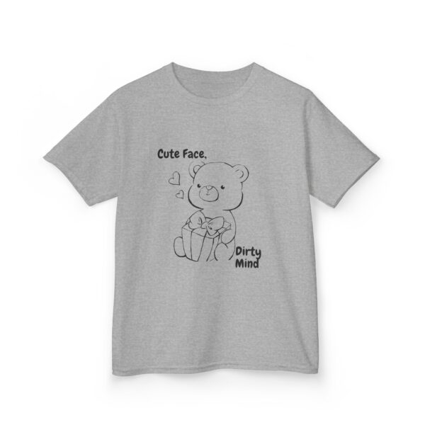 Cute Face, Dirty Mind Kids Tee - Playful, Fun, Gift for Kids, Birthday, Holiday,