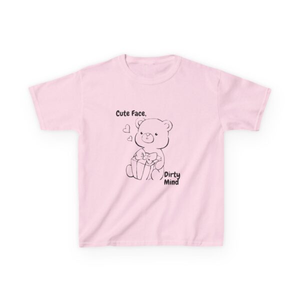 Cute Face, Dirty Mind Kids Tee - Playful, Fun, Gift for Kids, Birthday, Holiday,