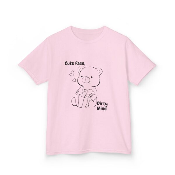 Cute Face, Dirty Mind Kids Tee - Playful, Fun, Gift for Kids, Birthday, Holiday,