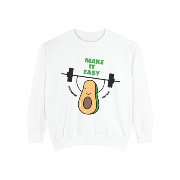 Avocado_Make it easy_Unisex Garment-Dyed Sweatshirt