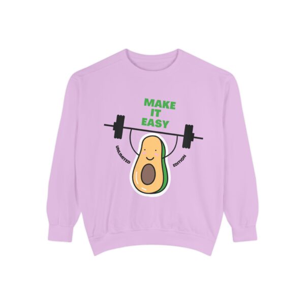 Avocado_Make it easy_Unisex Garment-Dyed Sweatshirt