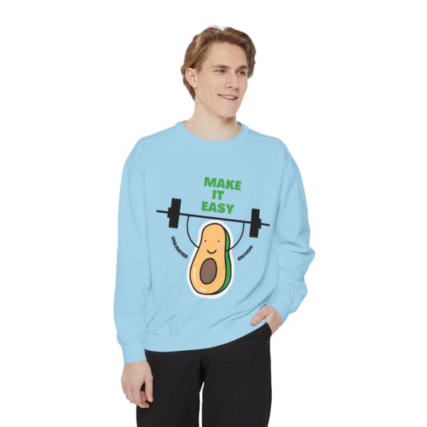 Avocado_Make it easy_Unisex Garment-Dyed Sweatshirt