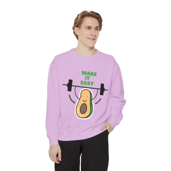 Avocado_Make it easy_Unisex Garment-Dyed Sweatshirt