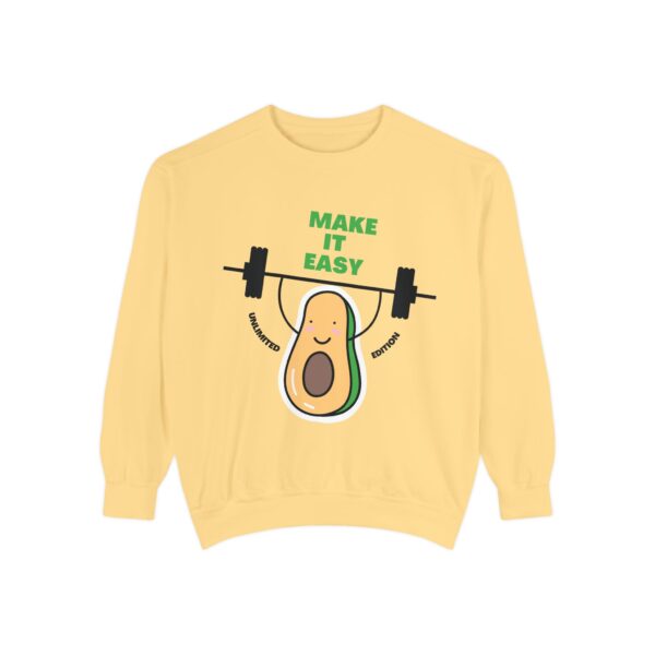 Avocado_Make it easy_Unisex Garment-Dyed Sweatshirt